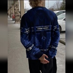 Polo by Ralph Lauren Blue Pattern Aztec Southwestern Mens Top